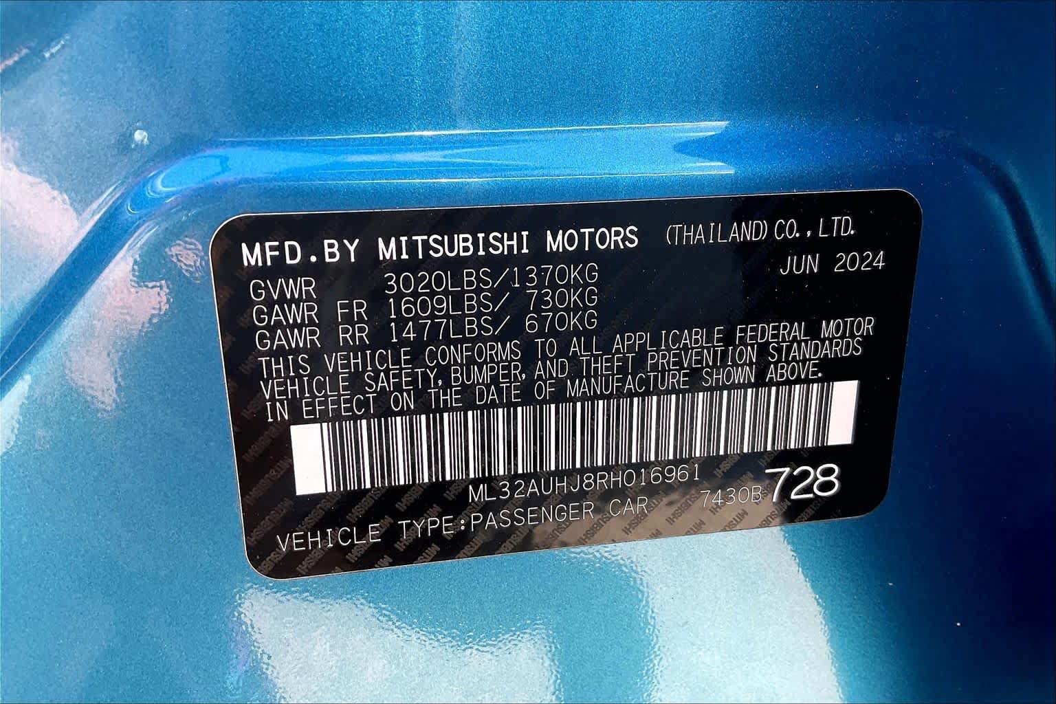 Used 2024 Mitsubishi Mirage ES FWD image 31