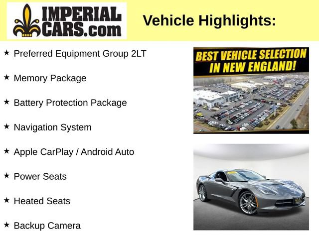 Used 2016 Chevrolet Corvette Stingray Coupe w/ 2LT Preferred Equipment Group RWD image 8