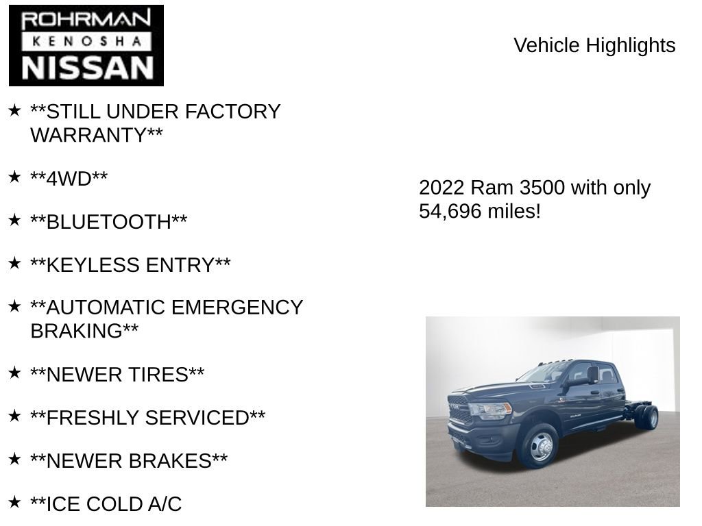 Used 2022 RAM 3500 Tradesman w/ Max Tow Package image 8