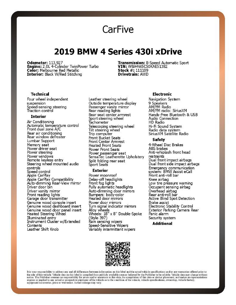 Used 2019 BMW 430i xDrive Coupe AWD/4WD image 29