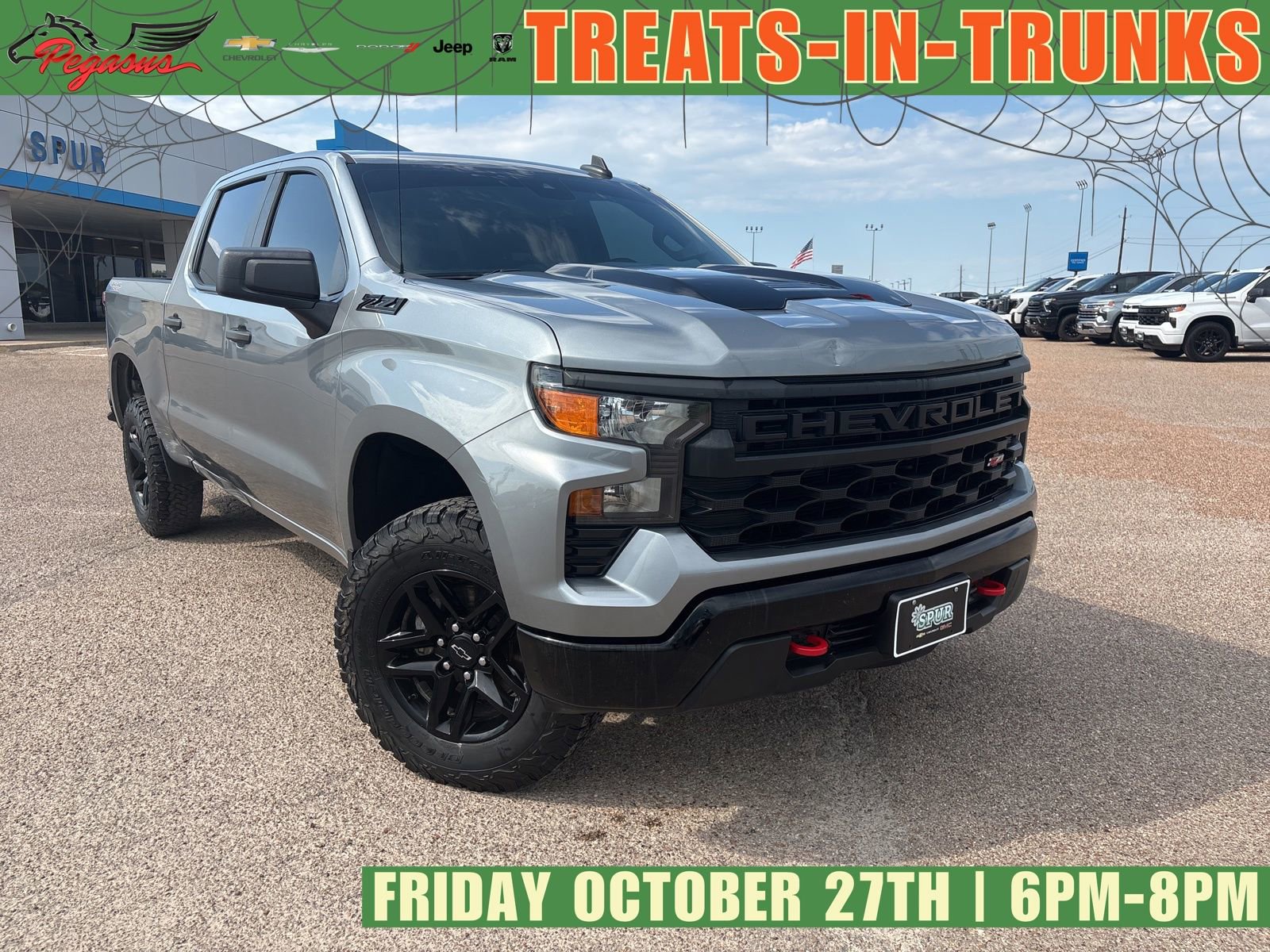 Used 2023 Chevrolet Silverado 1500 Custom Trail Boss w/ LPO, Dark Essentials Package