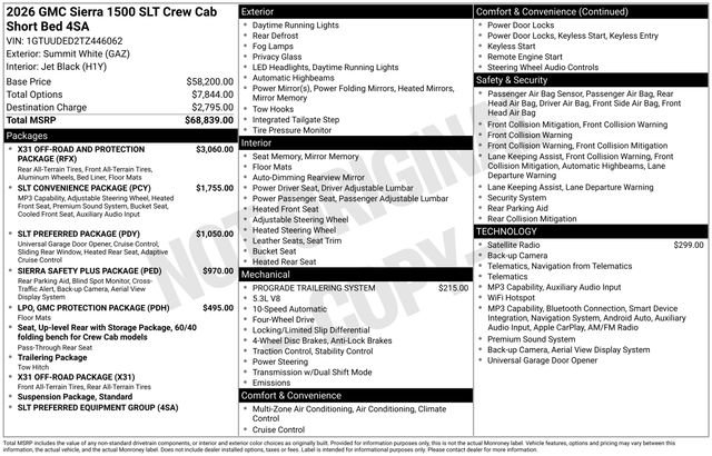 New 2026 GMC Sierra 1500 SLT AWD/4WD image 26