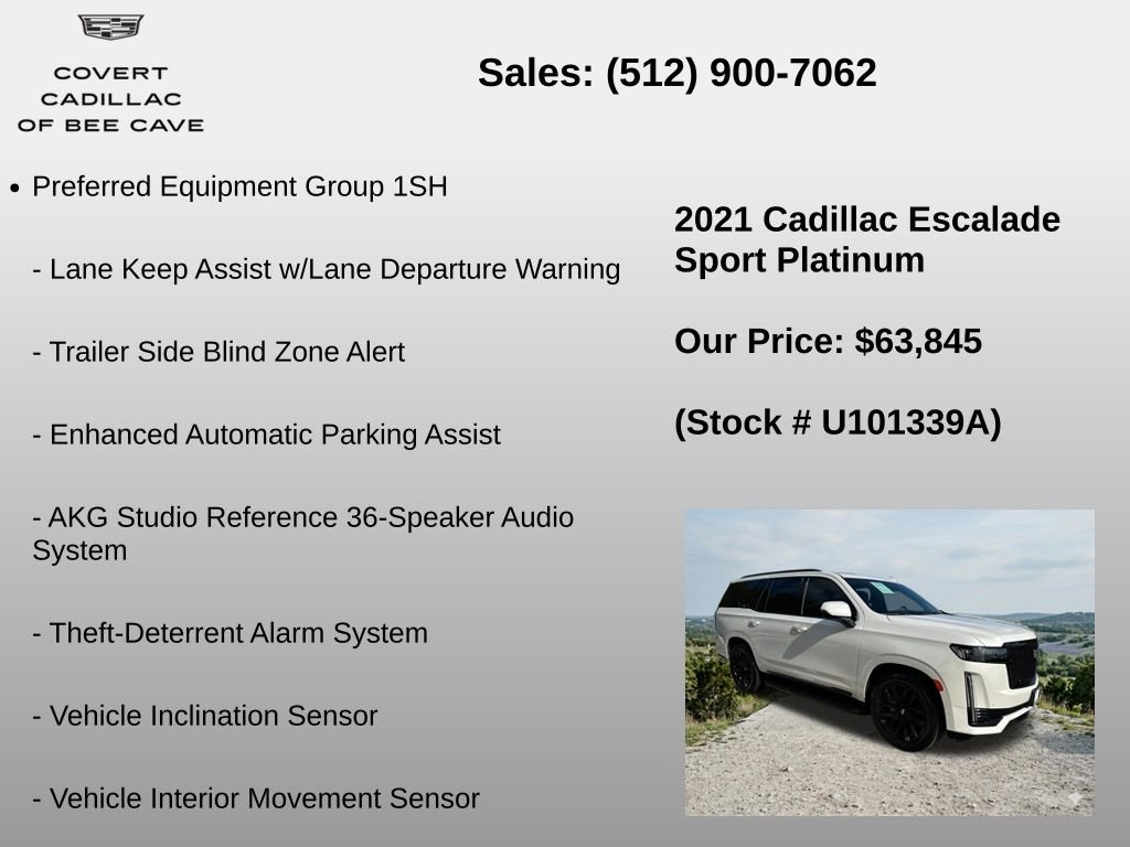 Used 2021 Cadillac Escalade Sport Platinum image 18