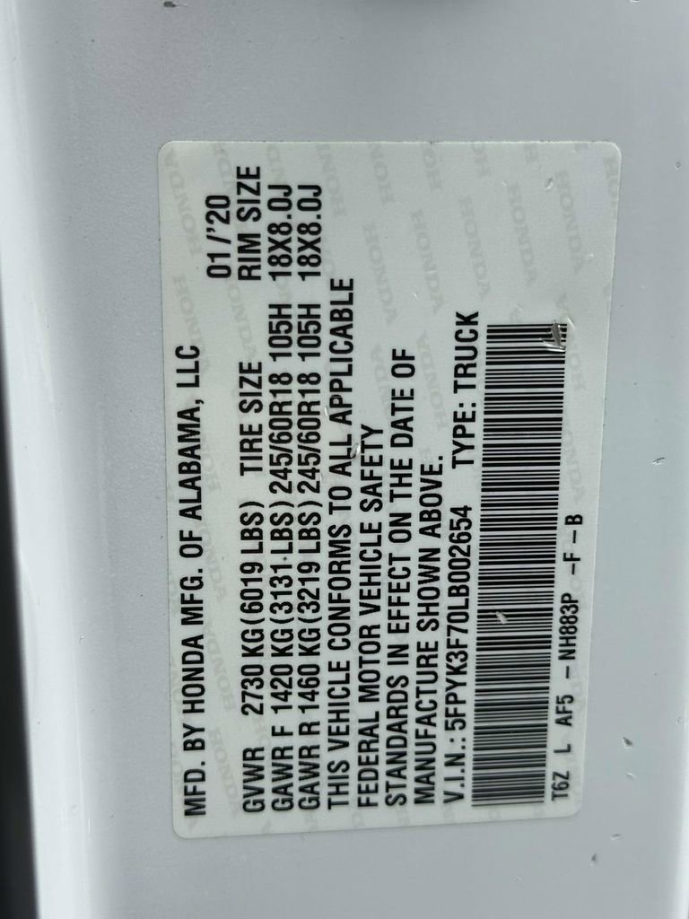 Used 2020 Honda Ridgeline RTL-E image 29