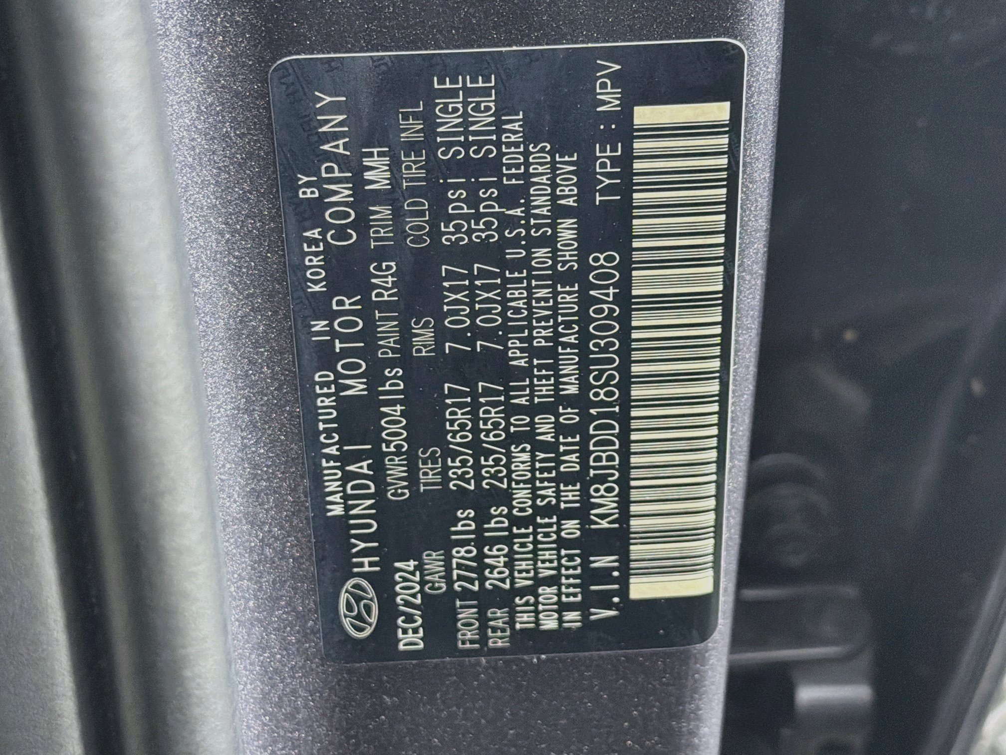 Used 2025 Hyundai Tucson Blue AWD/4WD image 12