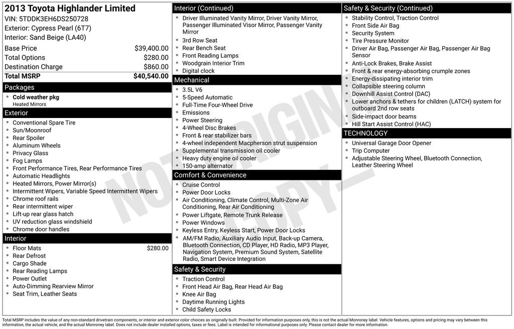 Used 2013 Toyota Highlander Limited image 27