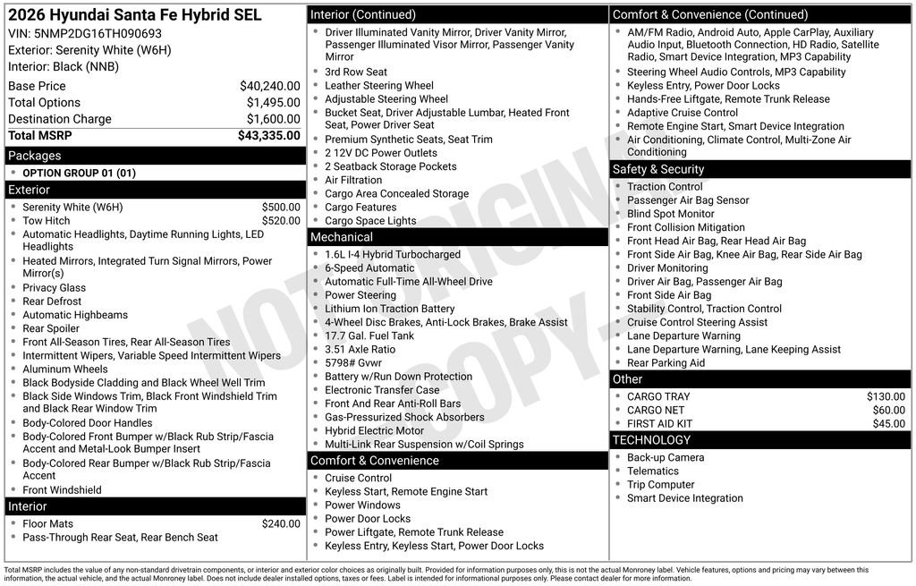 Used 2026 Hyundai Santa Fe SEL image 56