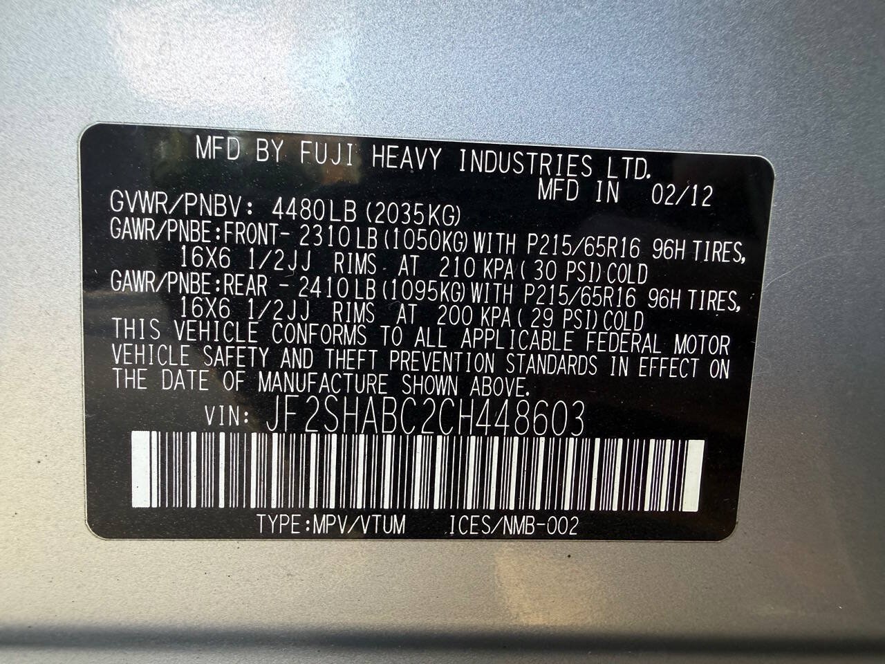 Used 2012 Subaru Forester 2.5X w/ Alloy Wheel Pkg AWD/4WD image 23
