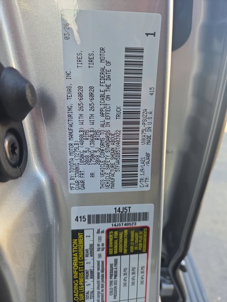 New 2026 Toyota Tundra Platinum AWD/4WD image 27