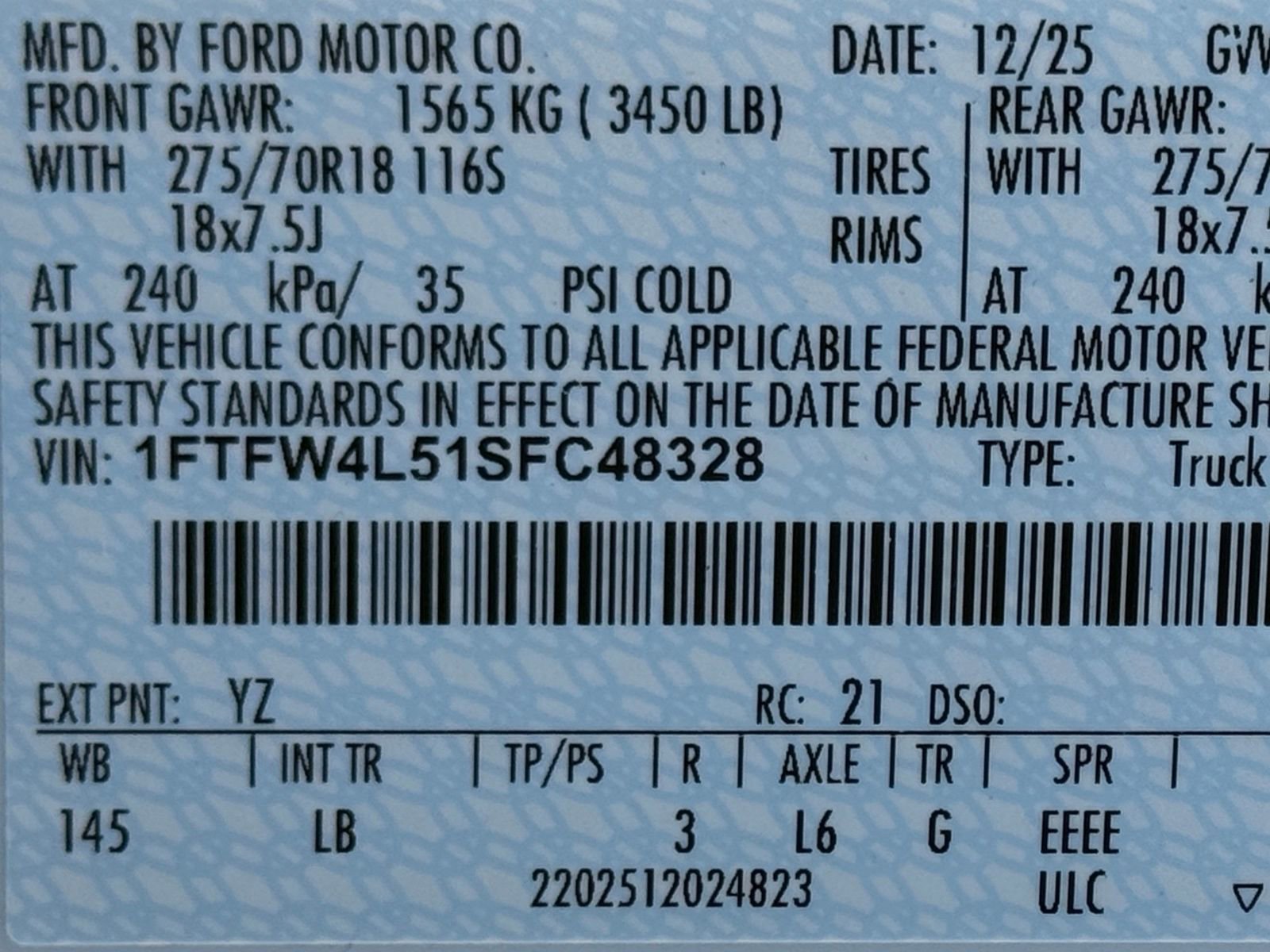 Used 2025 Ford F150 Tremor w/ Bed Utility Package AWD/4WD image 51