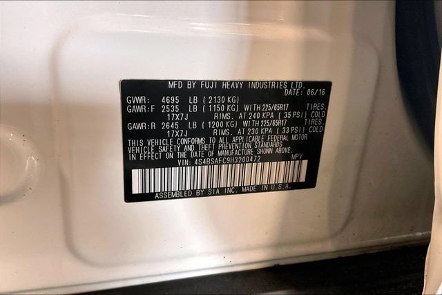 Used 2017 Subaru Outback 2.5i Premium AWD/4WD image 35