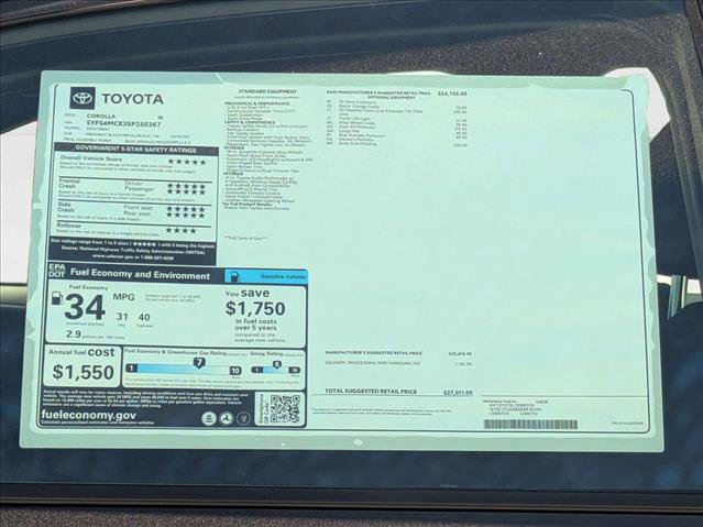 New 2025 Toyota Corolla SE image 18