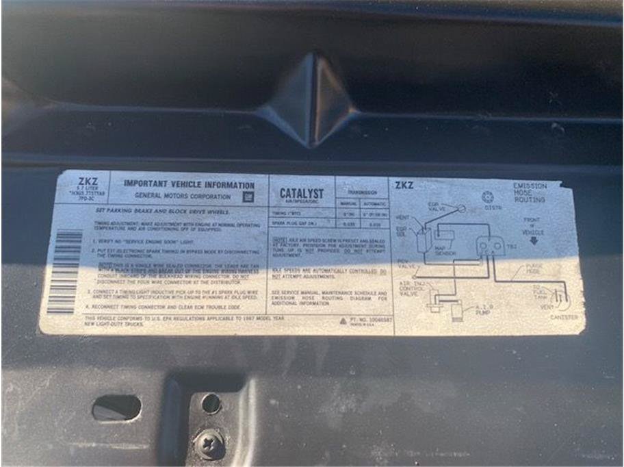 Used 1987 Chevrolet Silverado 1500 1500 RWD image 20