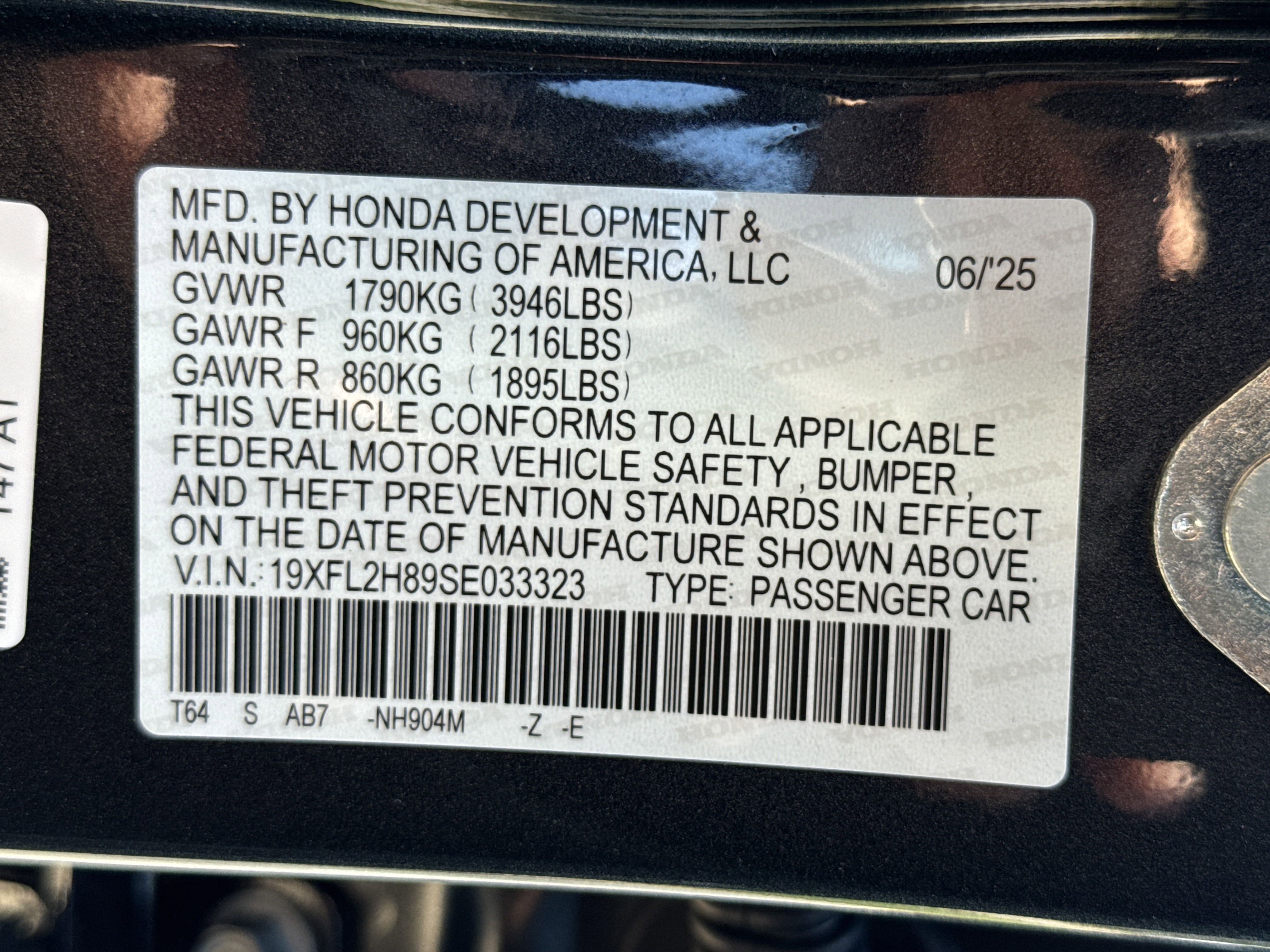 Certified 2025 Honda Civic Sport image 31