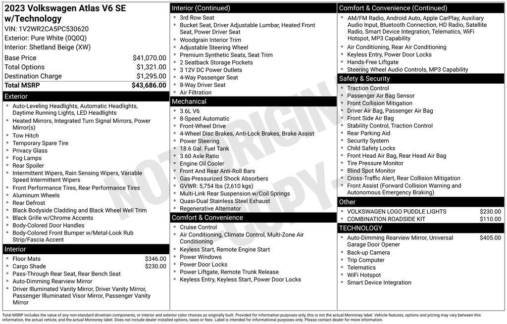 Used 2023 Volkswagen Atlas SE FWD image 12