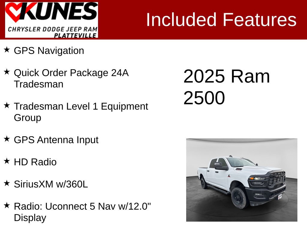 New 2025 RAM 2500 Tradesman AWD/4WD image 2