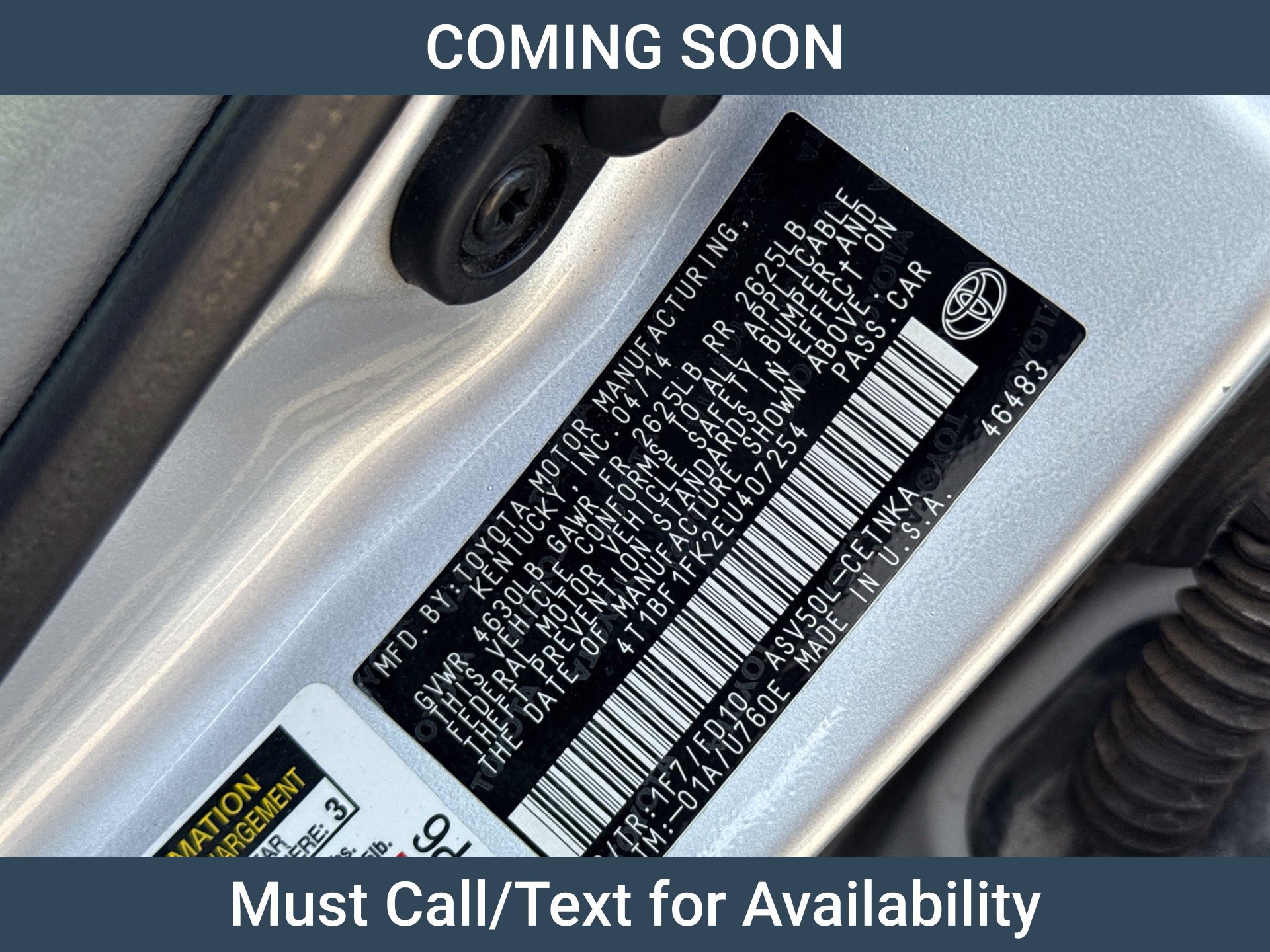 Used 2014 Toyota Camry LE FWD image 13