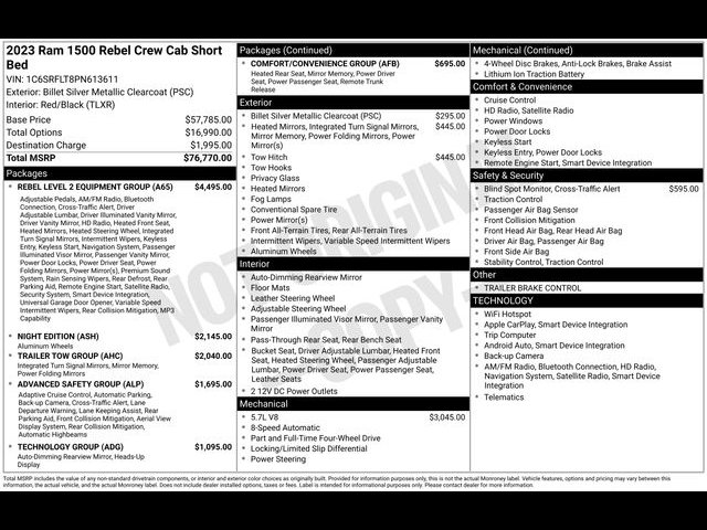 Used 2023 RAM 1500 Rebel w/ Rebel Level 2 Equipment Group AWD/4WD image 41
