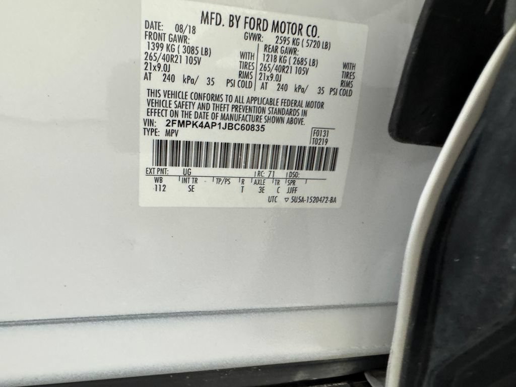 Used 2018 Ford Edge Sport w/ Equipment Group 401A AWD/4WD image 39