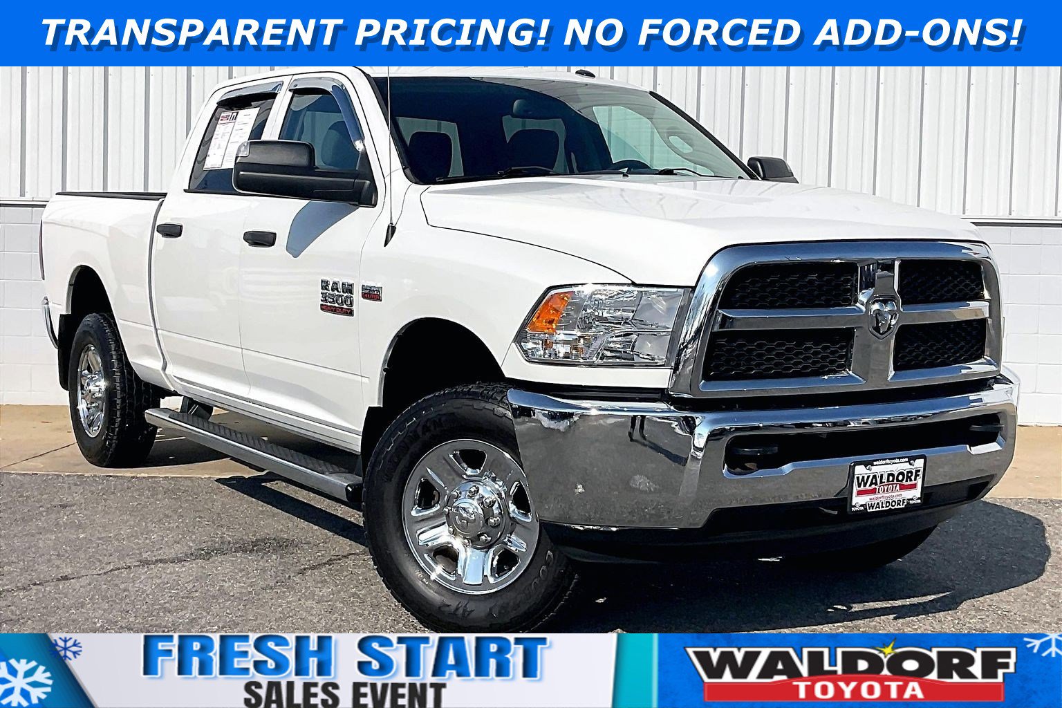 Used 2018 RAM 3500 Tradesman w/ Chrome Appearance Group