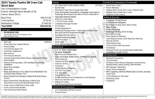Used 2023 Toyota Tundra SR AWD/4WD image 23