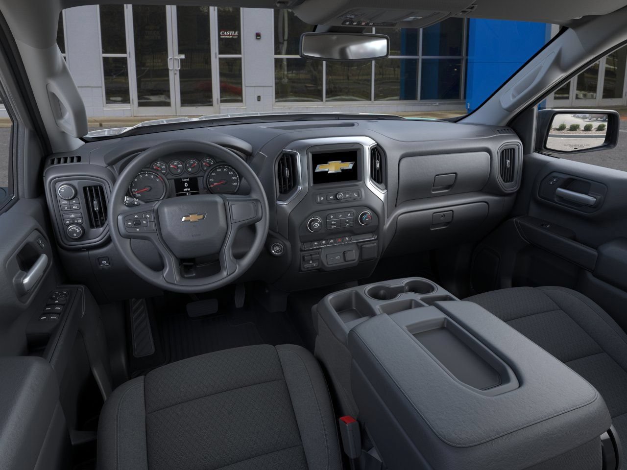 New 2026 Chevrolet Silverado 1500 Custom w/ Turbomax Blackout Package AWD/4WD image 3