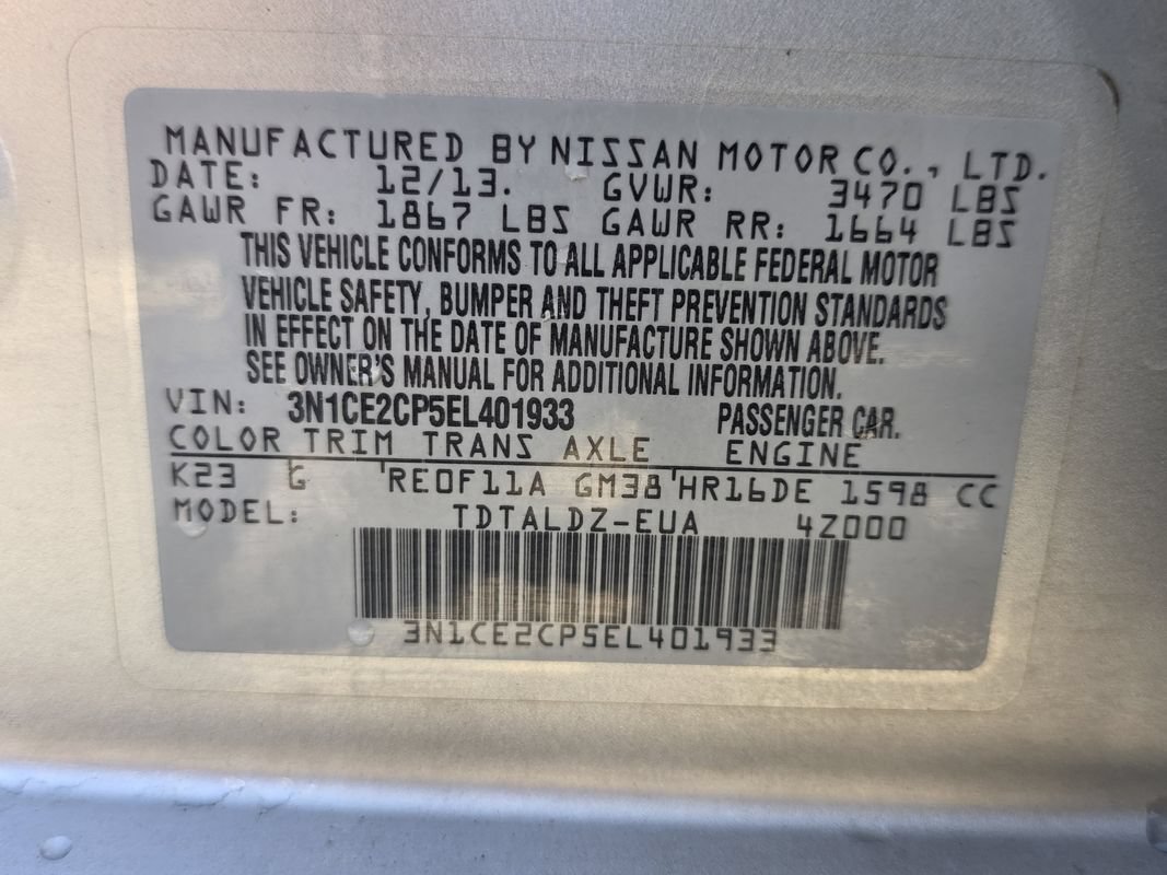 Used 2014 Nissan Versa Note SV FWD image 32