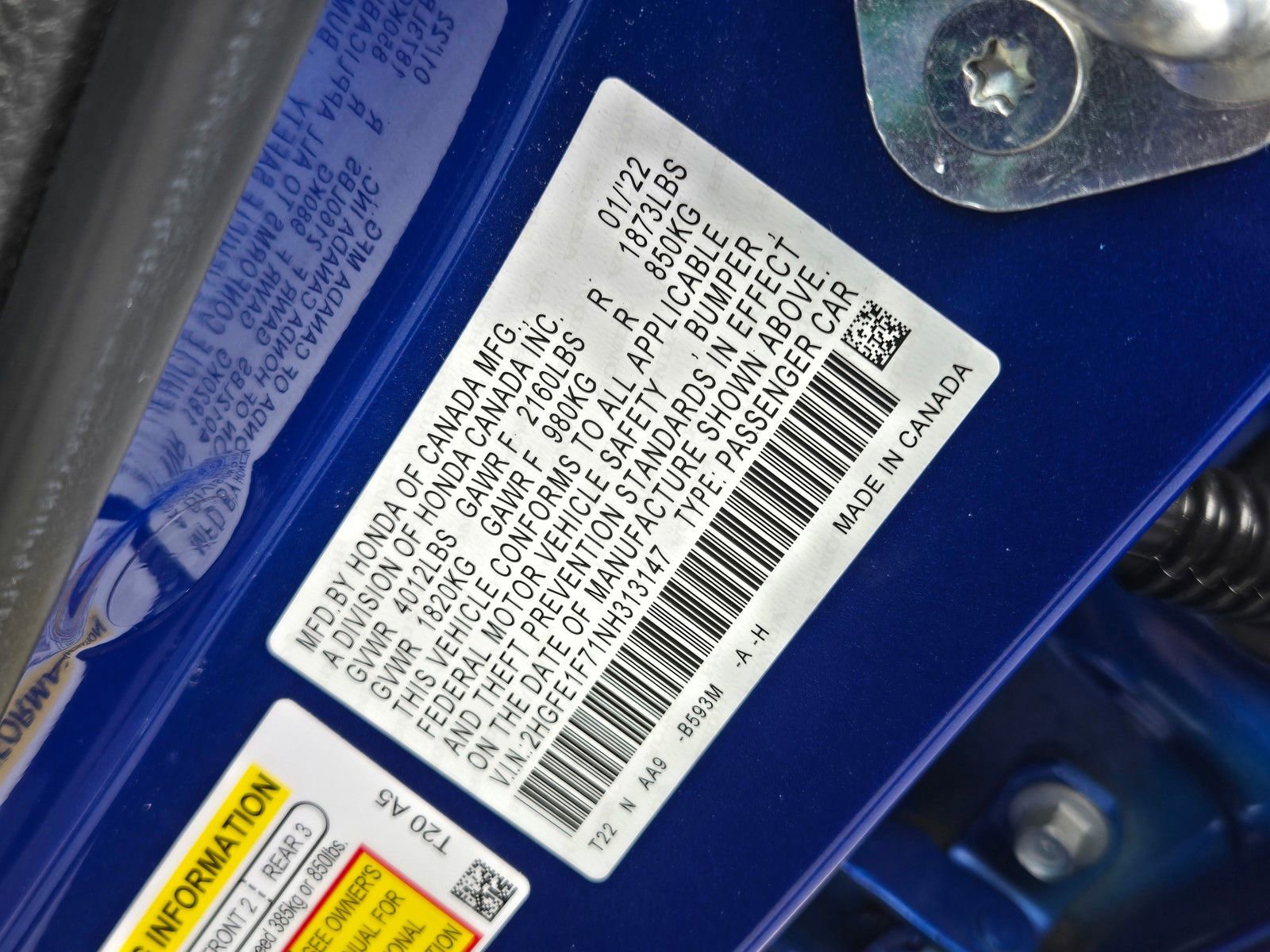 Used 2022 Honda Civic EX image 26