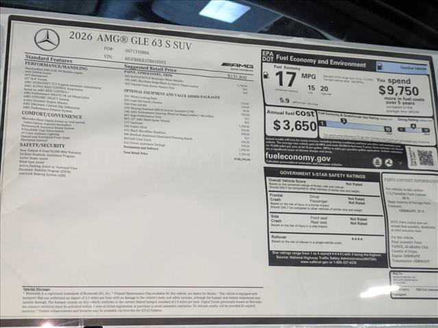 New 2026 Mercedes-Benz GLE 63 AMG S image 19