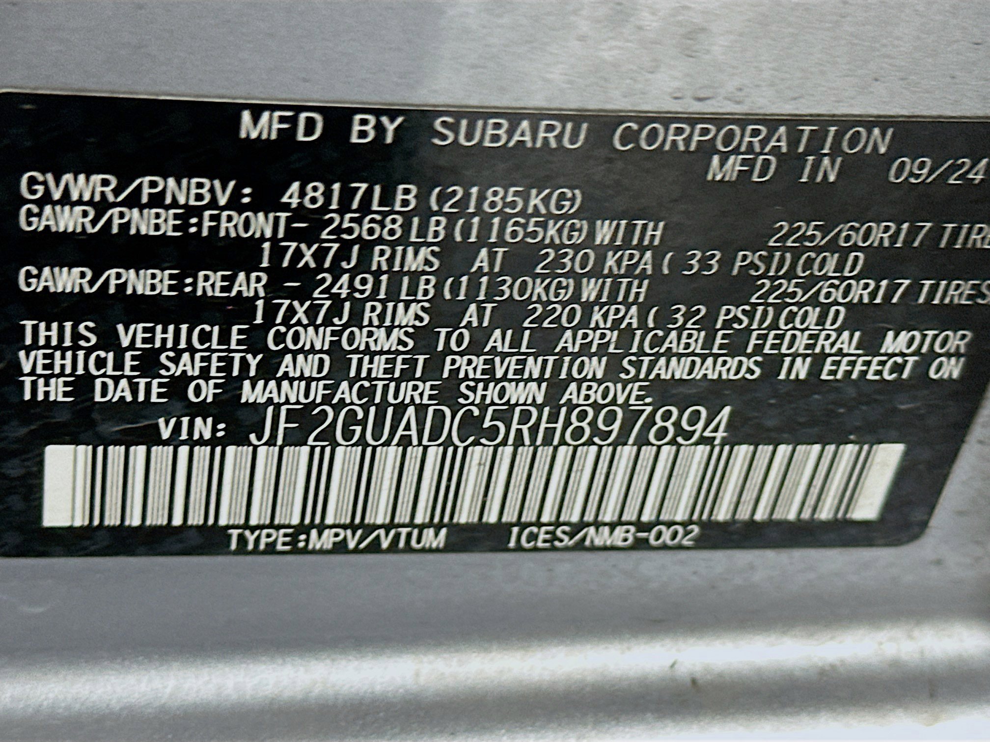 Used 2024 Subaru Crosstrek 2.0i Premium image 12