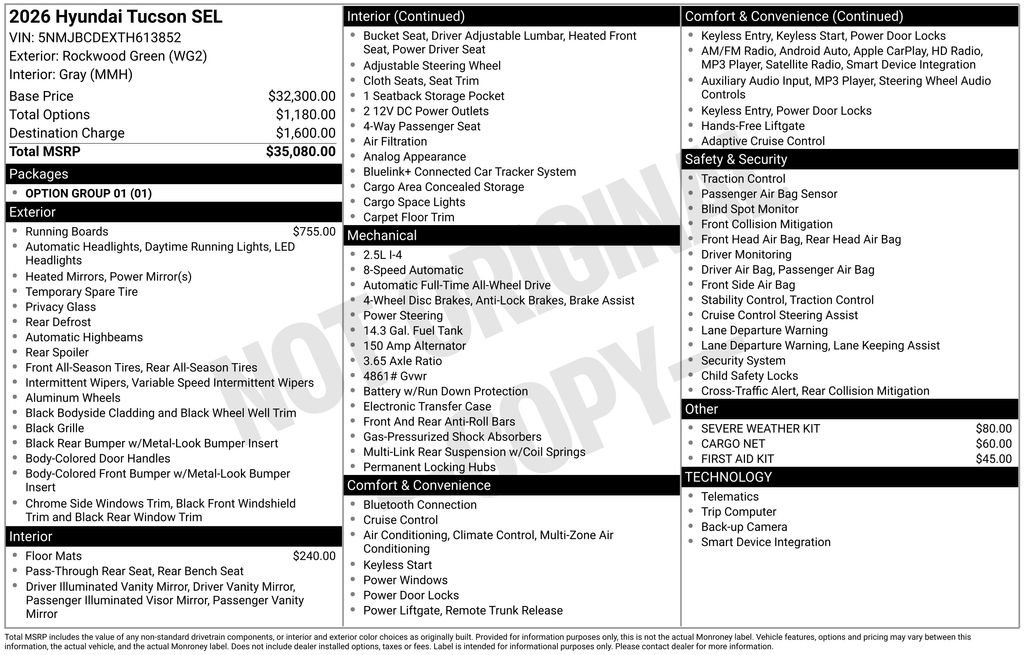 New 2026 Hyundai Tucson SEL Plus AWD/4WD image 5