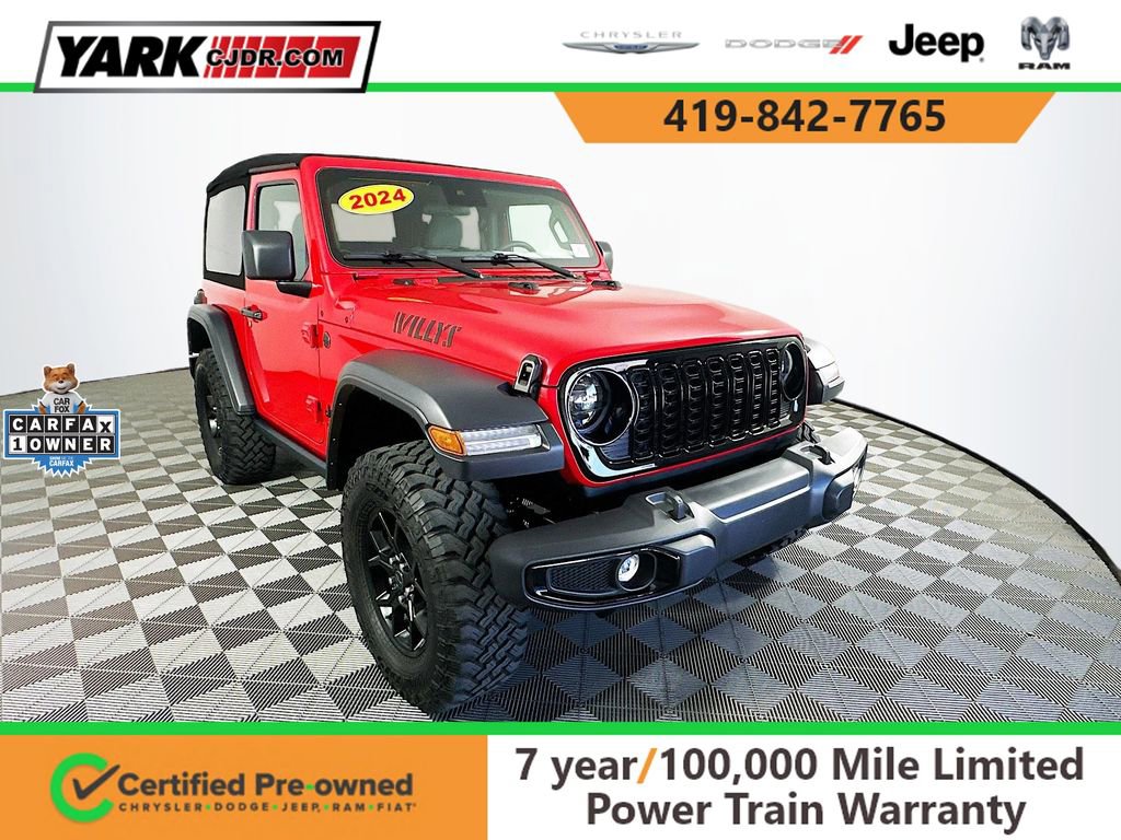 Certified 2024 Jeep Wrangler Willys