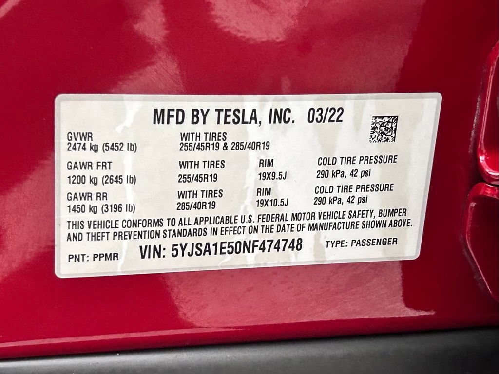 Used 2022 Tesla Model S AWD/4WD image 22