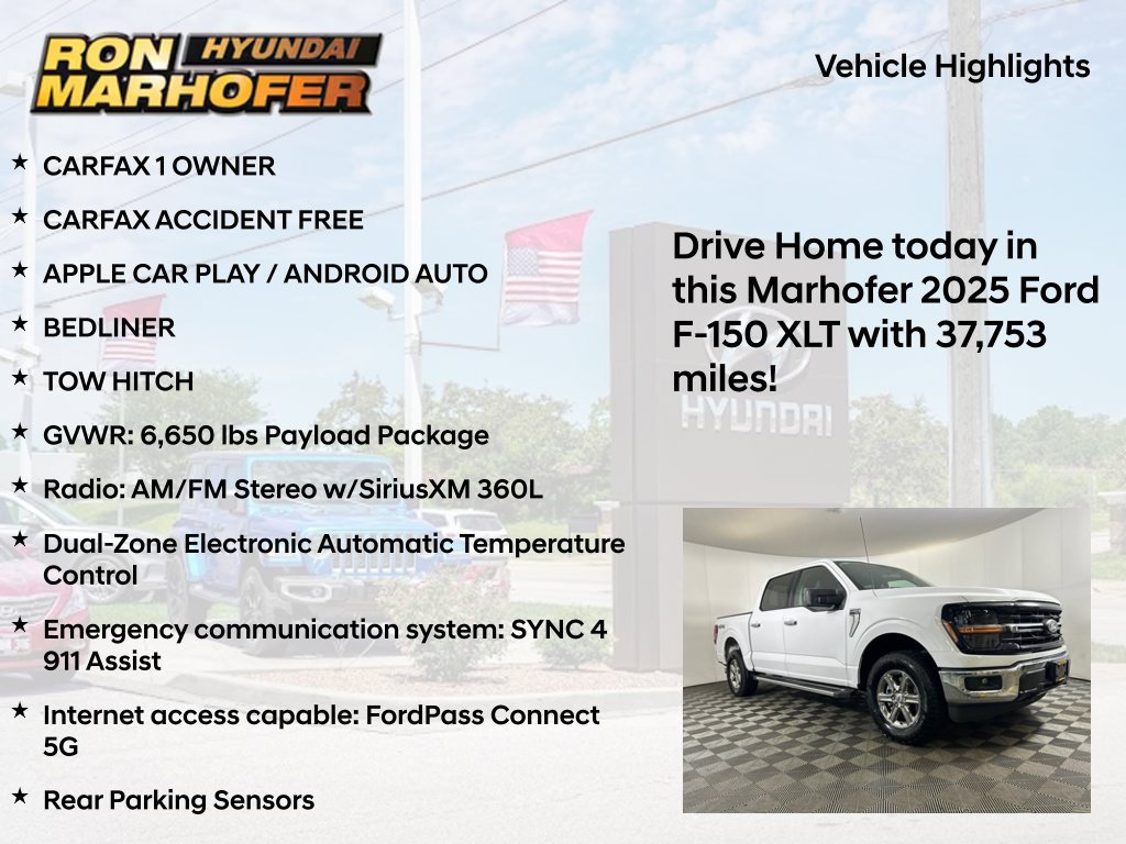 Used 2025 Ford F150 XLT w/ Equipment Group 301A Standard AWD/4WD image 14