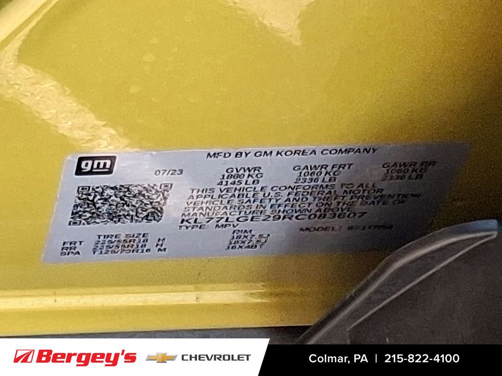 Certified 2024 Chevrolet Trax RS w/ Driver Confidence Package image 32