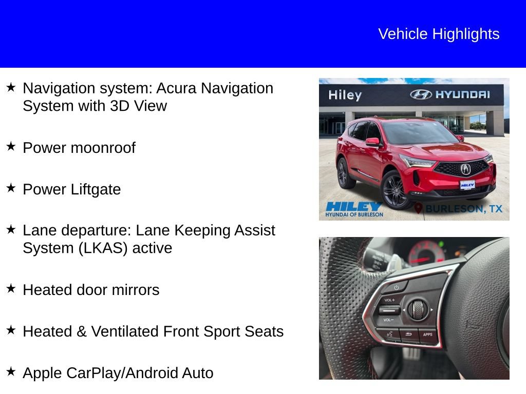 Used 2024 Acura RDX w/ Advance Package AWD/4WD image 9