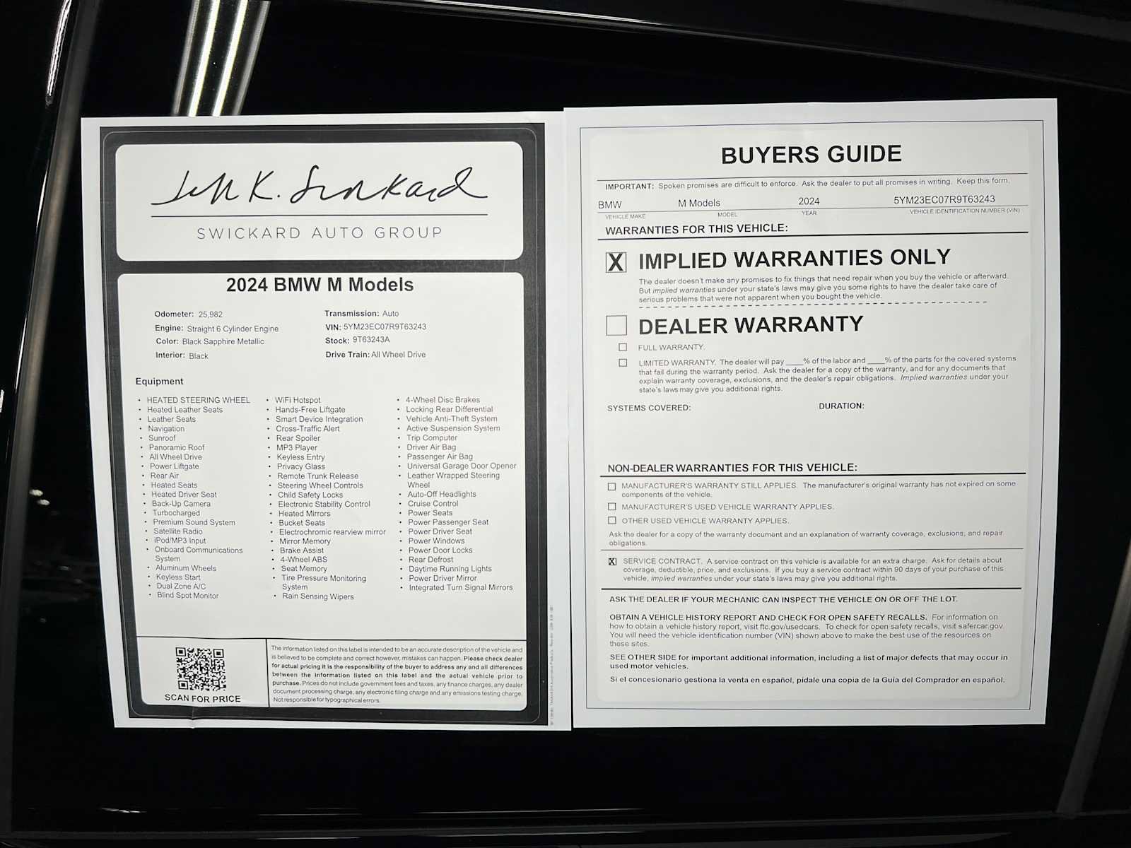 Used 2024 BMW X4 M AWD/4WD image 46