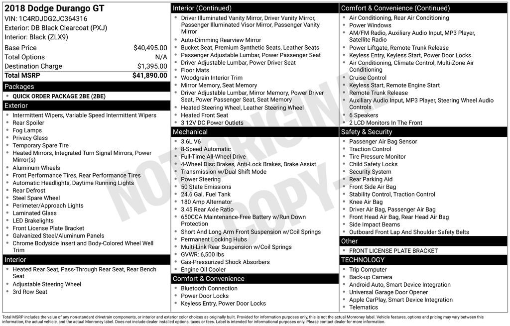 Certified 2018 Dodge Durango GT image 7