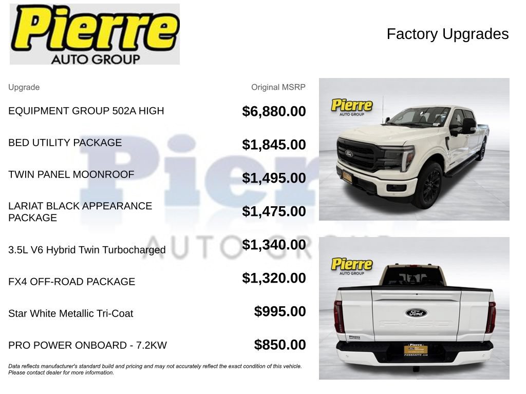 Certified 2026 Ford F150 Lariat w/ Equipment Group 502A High AWD/4WD image 14