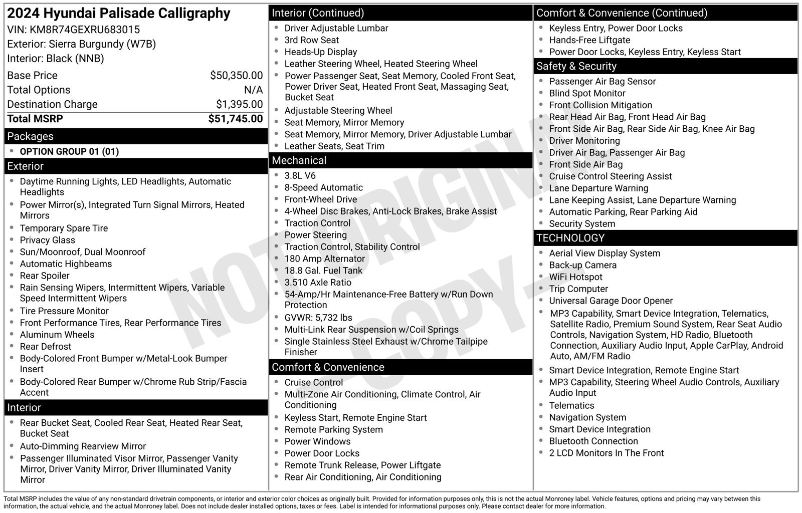 Used 2024 Hyundai Palisade Calligraphy FWD image 31