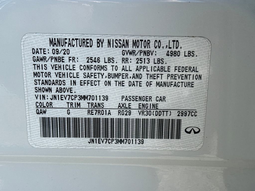 Used 2021 INFINITI Q50 Sensory w/ Cargo Package image 28