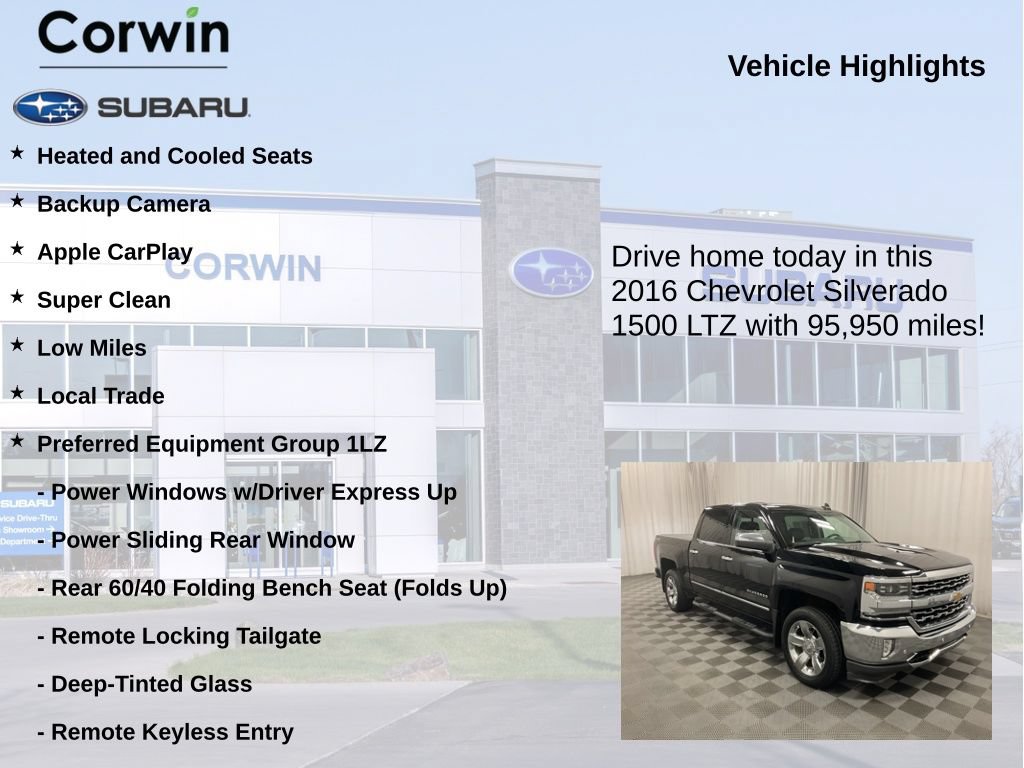 Used 2016 Chevrolet Silverado 1500 LTZ w/ Sport Package AWD/4WD image 6