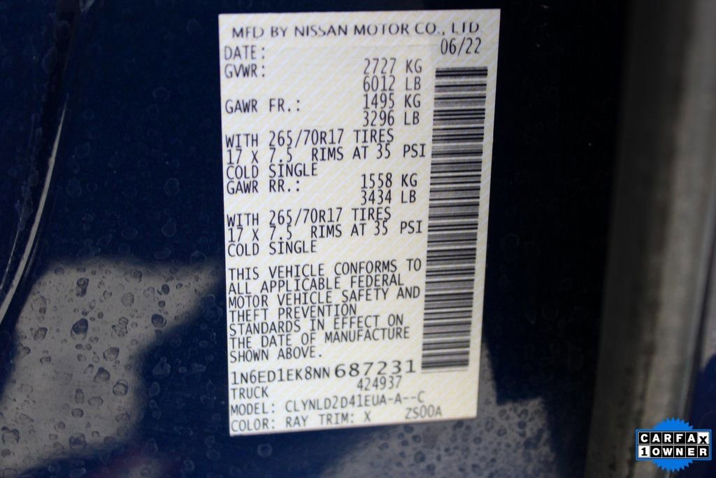 Used 2022 Nissan Frontier PRO-4X w/ Technology Package image 41