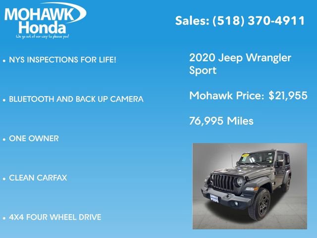 Used 2020 Jeep Wrangler Sport AWD/4WD image 7