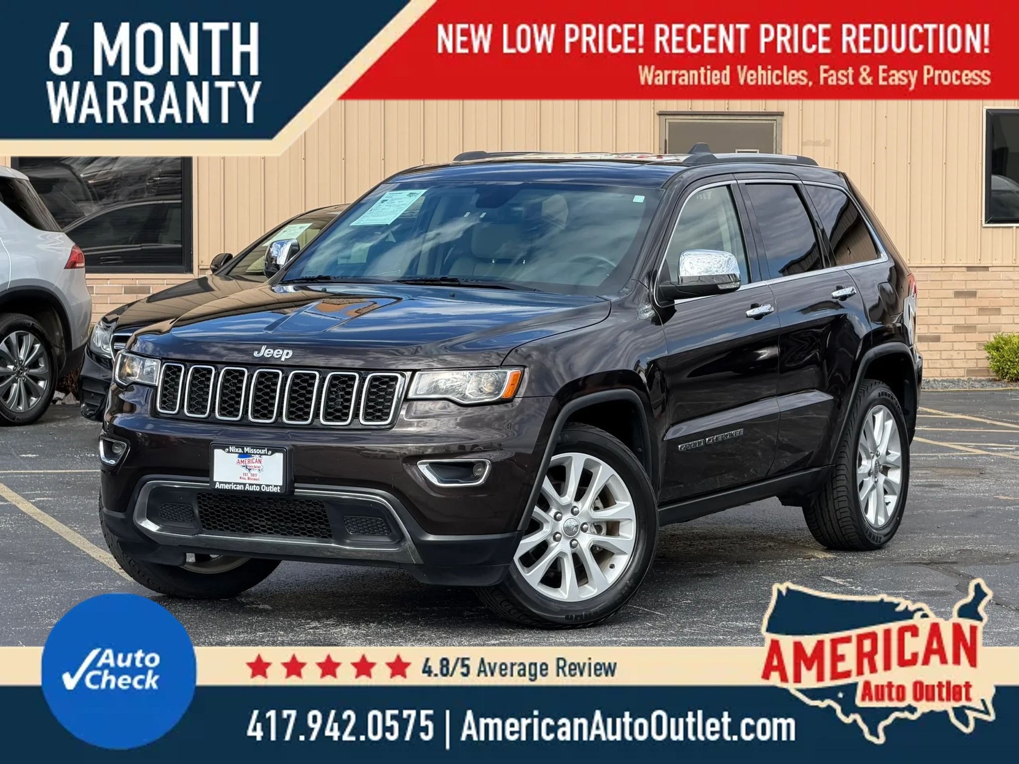 Used 2017 Jeep Grand Cherokee Limited RWD image 1