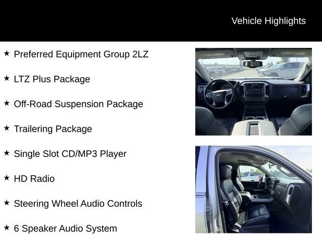 Used 2018 Chevrolet Silverado 1500 LTZ Z71 w/ LTZ Plus Package AWD/4WD image 12