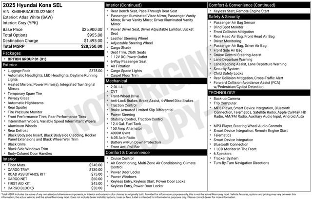 Certified 2025 Hyundai Kona SEL image 43