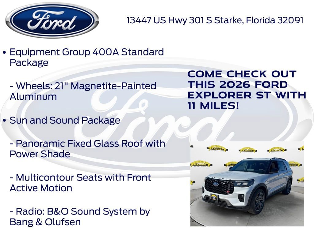 New 2026 Ford Explorer ST w/ Sun And Sound Package image 20