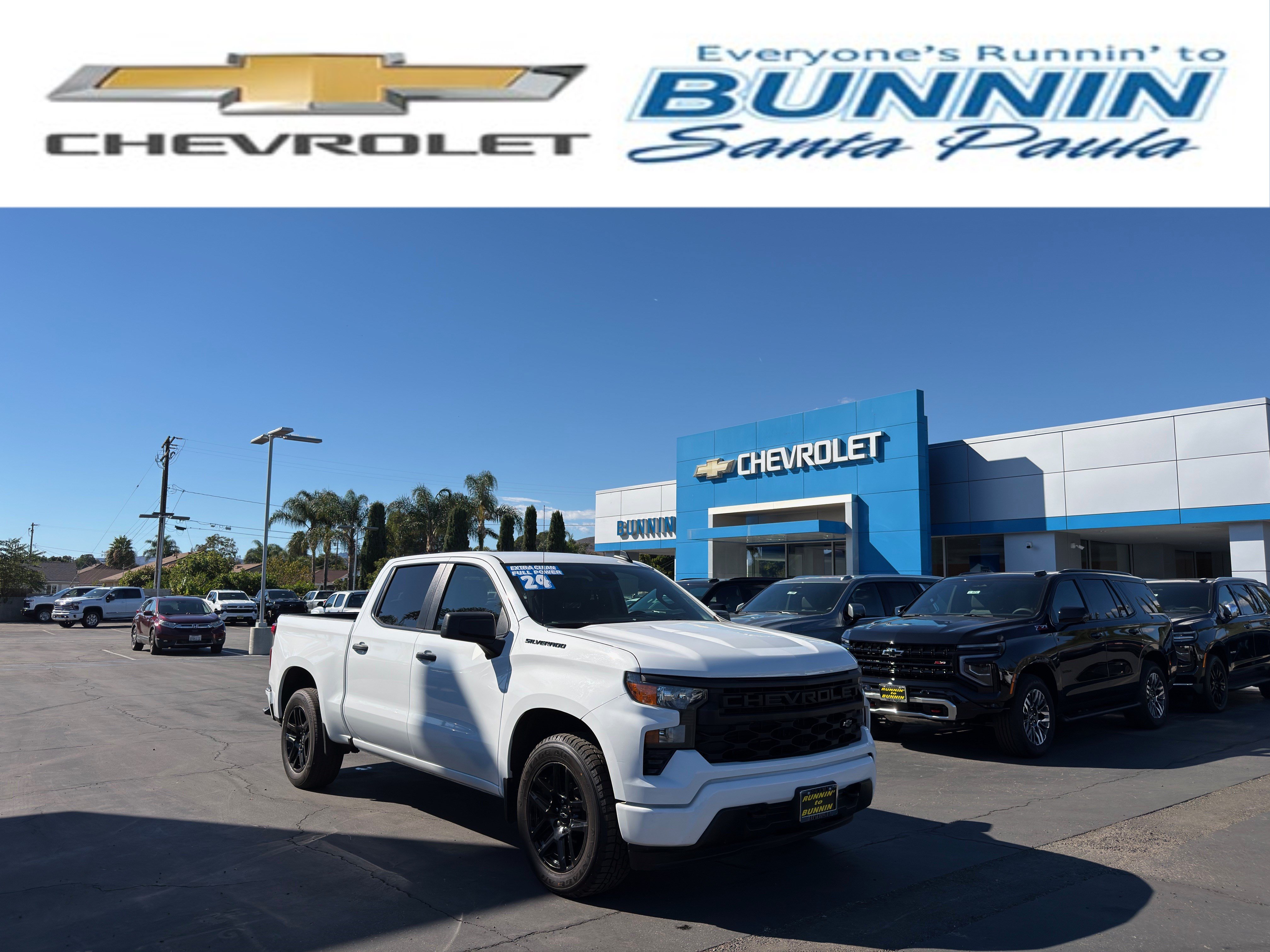 Used 2024 Chevrolet Silverado 1500 Custom w/ LPO, Dark Essentials Package RWD image 1