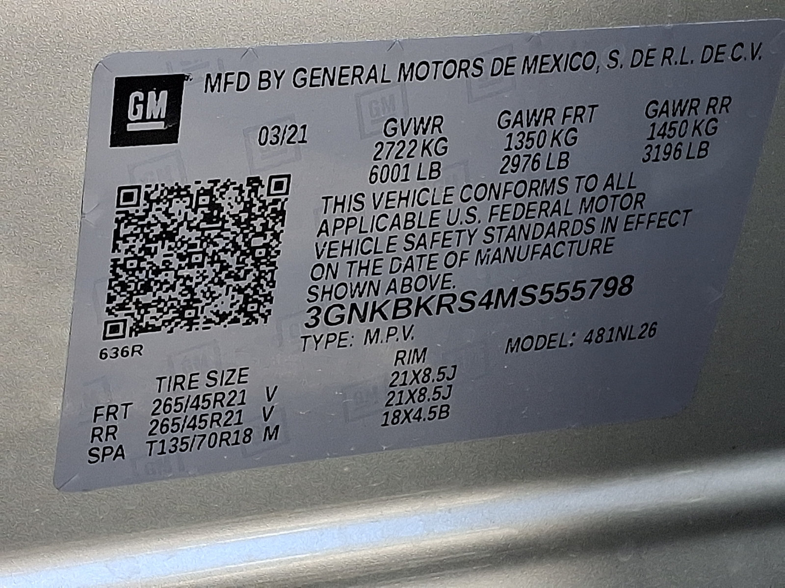 Used 2021 Chevrolet Blazer RS w/ Enhanced Convenience Package AWD/4WD image 28